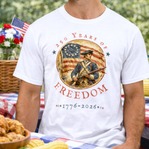250-årsjubileum Revolutionär soldatfrihet T Shirt