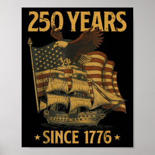 250-årsjubileum Självständighetsdag Vit-huvad havs Poster