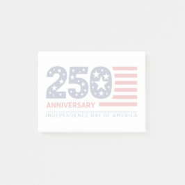 250-årsjubileum Självständighetsdagen Amerika 1776 Post-it Block