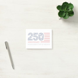 250-årsjubileum Självständighetsdagen Amerika 1776 Post-it Block