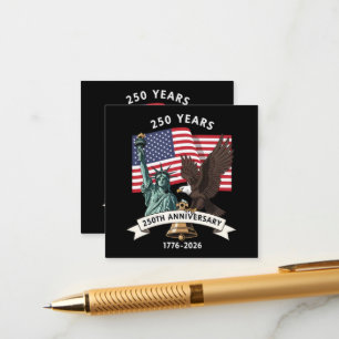 250-årsjubileum Staty Liberty Eagle Flag Tilläggskort