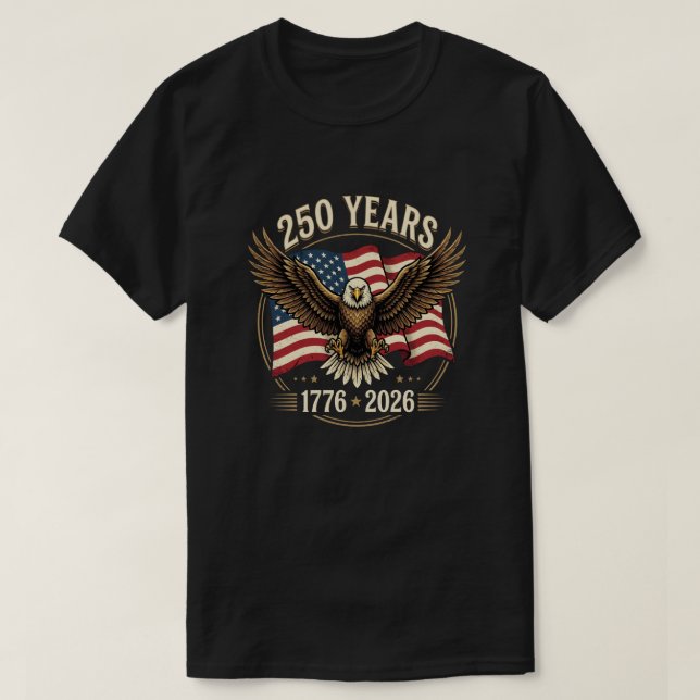 250-årsjubileum US T-Shirt America Jubileum (Design framsida)