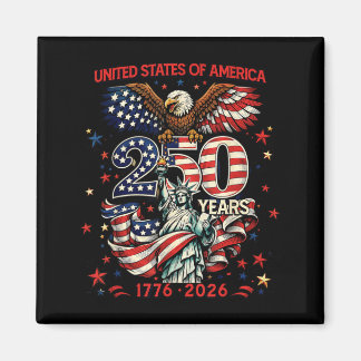 250-årsjubileum USA 1776-2026 250:e självständighe Magnet