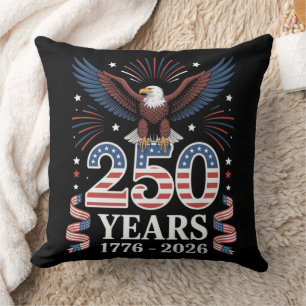 250-årsjubileum USA 1776 2026 Patriotisk Örn Kudde
