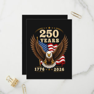 250-årsjubileum USA 250 år 1776-2026 Inbjudan Vykort
