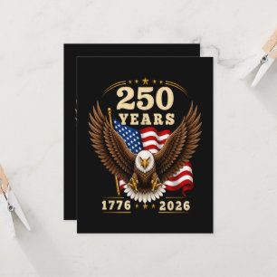 250-årsjubileum USA 250 år 1776-2026 Inbjudningar