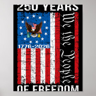 250-årsjubileum Usa 250 år Amerika Patriotisk 4 Poster