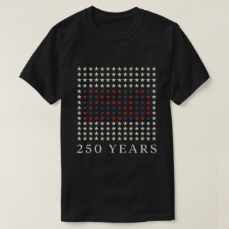 250-årsjubileum USA 250 år Patriotiska stjärnor T Shirt