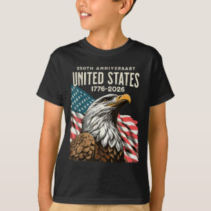 250-årsjubileum usa 250-års us flagga patriotisk 4 t shirt