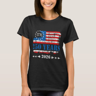 250-årsjubileum USA 250:e amerikanska 250 år 4:e T Shirt