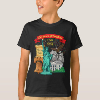 250-årsjubileum Usa 250:e amerikanska flaggan Patr T Shirt
