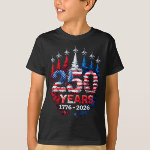 250-årsjubileum USA 250:e amerikanska flaggan patr T Shirt