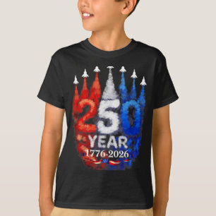 250-årsjubileum Usa 250:e amerikanska flaggan Patr T Shirt