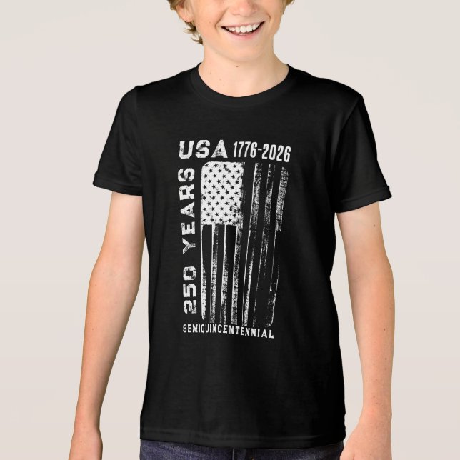 250-årsjubileum USA 4:e juli T-shirt (Framsida)
