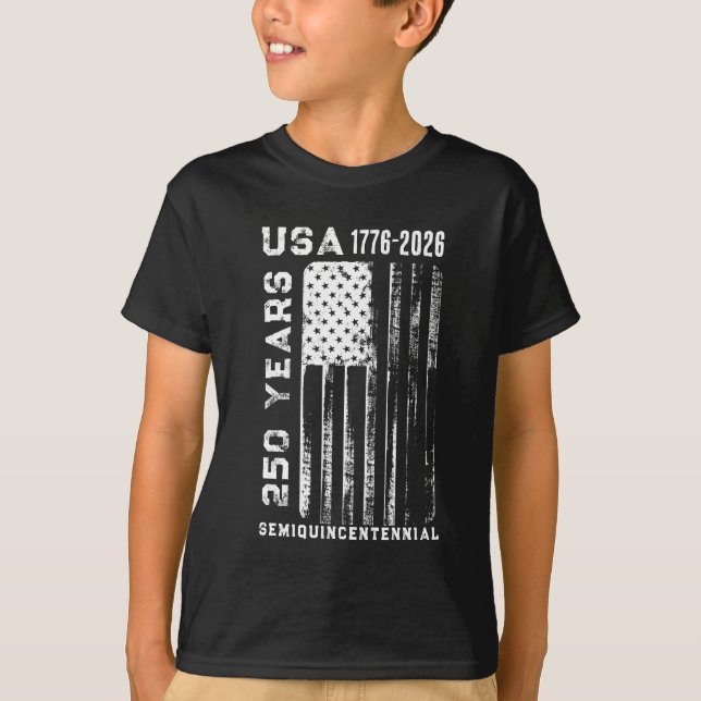 250-årsjubileum USA 4:e juli T-shirt (Framsida)