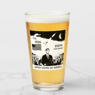 250-årsjubileum USA, amerikansk flagga / Patriotis Glaskopp