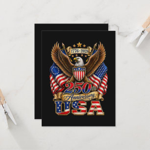 250-årsjubileum USA Flagga 250 år amerikansk Inbjudningar