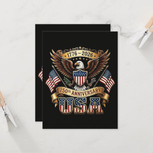 250-årsjubileum USA Flagga 250 år amerikansk Inbjudningar