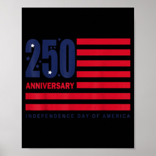 250-årsjubileum Usa Flagga Självständighetsdagen 2 Poster