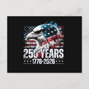 250-årsjubileum USA Födelsedag Långärmad Vykort
