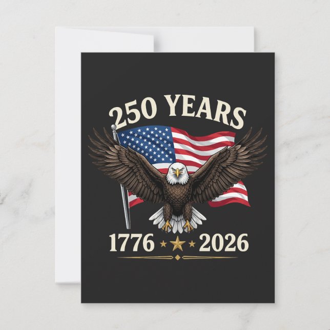 250-årsjubileum USA Julkort (Framsida)