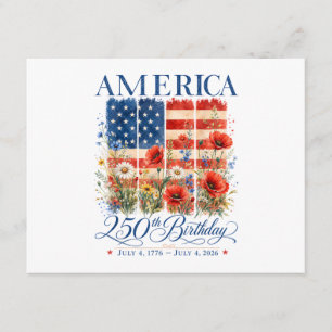 250-årsjubileum USA Kvinnor 4 juli Amerika 25 Tilläggskort
