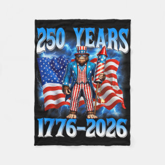 250-årsjubileum Usa Patriotisk 250 år Amerikansk Fleecefilt