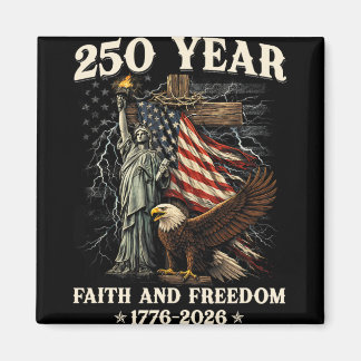 250-årsjubileum Usa Patriotisk 250 år Amerikansk Magnet