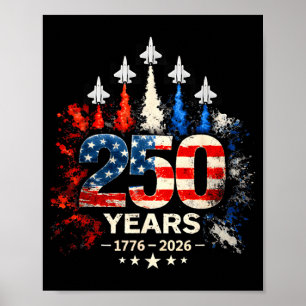 250-årsjubileum usa patriotisk 250 år amerikansk poster