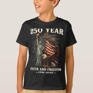 250-årsjubileum USA Patriotisk 250 år Amerikansk T Shirt