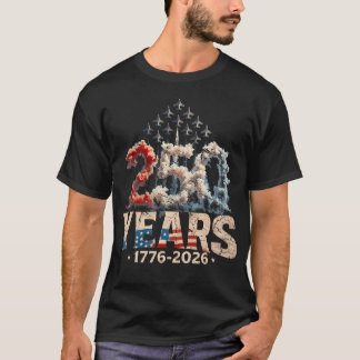 250-årsjubileum Usa Patriotisk 4:e Juli Amerikansk T Shirt