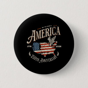 250-årsjubileum Usa Patriotisk 4:e Juli Knapp