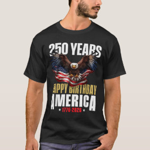 250-årsjubileum USA Patriotisk 4 juli 2026 T Shirt