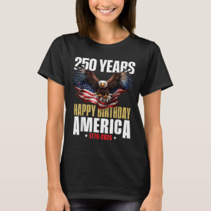 250-årsjubileum USA Patriotisk 4 juli 2026 T Shirt