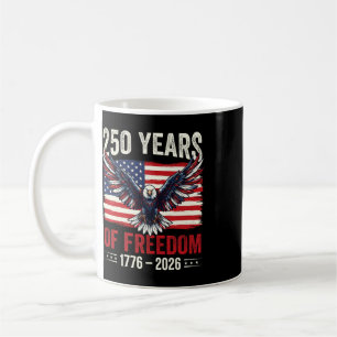 250-årsjubileum Usa Patriotisk Flagga 250:e 4:e Ju Kaffemugg