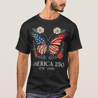 250-årsjubileum Usa Patriotisk Frihet 4:e Juli T Shirt