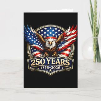 250-årsjubileum Usa Patriotisk Örn 250 År 4t Kort