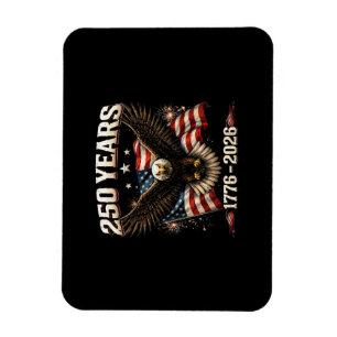 250-årsjubileum USA Patriotisk Örn 250-årsfirande  Magnet