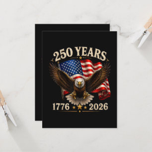 250-årsjubileum USA Patriotisk Örn 250:e Inbjudningar