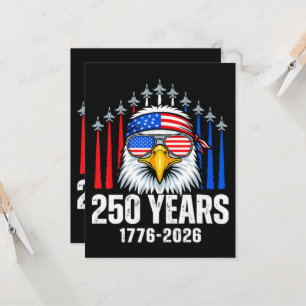 250-årsjubileum USA Patriotisk Örn 250:e  Inbjudningar