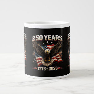 250-årsjubileum USA Patriotisk Örn 250:e Självstän Jumbo Mugg