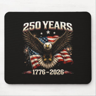 250-årsjubileum USA Patriotisk Örn 250:e Självstän Musmatta
