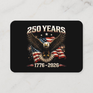 250-årsjubileum USA Patriotisk Örn 250:e Självstän Visitkort