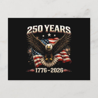 250-årsjubileum USA Patriotisk Örn 250:e Självstän Vykort