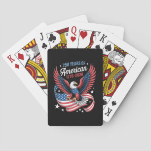 250-årsjubileum USA Patriotisk Örn Casinokort