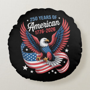 250-årsjubileum USA Patriotisk Örn Rund Kudde