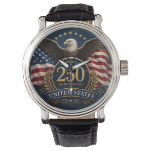 250-årsjubileum USA Patriotisk souvenir Armbandsur