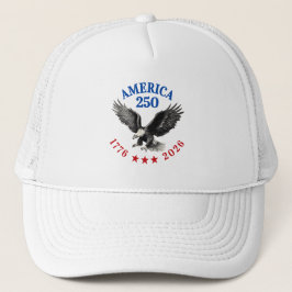 250-årsjubileum USA Patriotisk Vitörnad Keps
