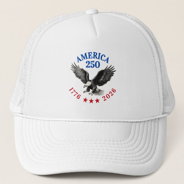 250-årsjubileum USA Patriotisk Vitörnad Keps (Framsida)