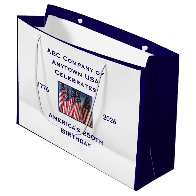 250-årsjubileum USA Patriotiska flaggor  (Framsidan Vinklad)